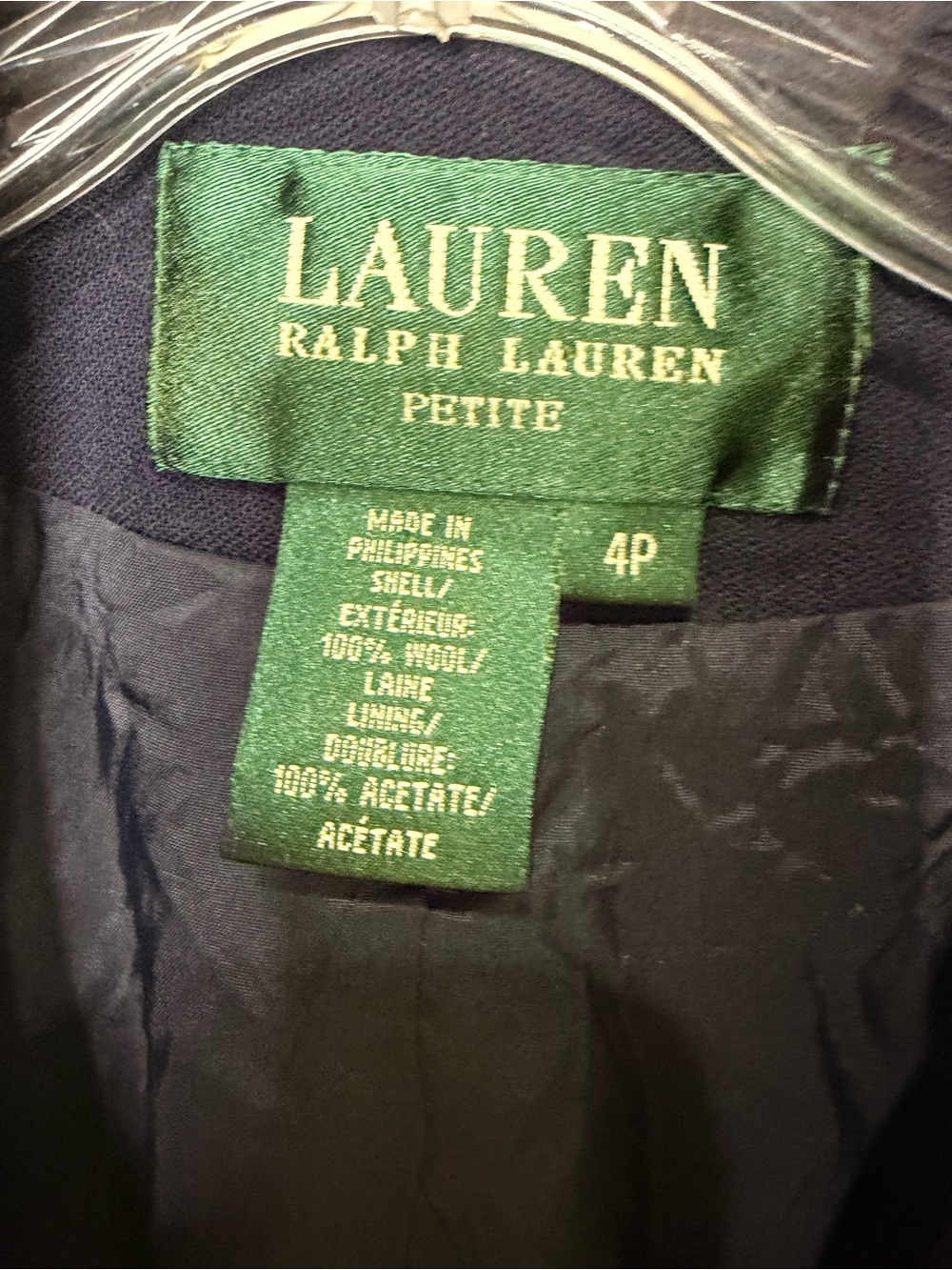 Ralph Lauren Navy Blazer with Gold Crest - Picture 5 of 9